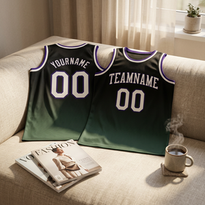 Camiseta de Baloncesto Sublimada Personalizada, Negra y Verde, Sin Mangas, Cuello en V, Unisex, Transpirable, con Impresión del Nombre del Equipo para Adultos - Product Image 6