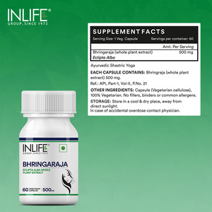 Cápsulas de Extracto de Bhringraj, 60 Cápsulas Vegetarianas a Base de Plantas, Frasco de Cápsulas Herbales para Uso Diario en Adultos - Product Image 3