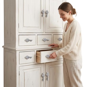 Poignée et bouton de meuble en fonte moderne en forme de clé, style perles, pour la maison, le bureau, la commode et l'armoire - Écologique - Product Image 3