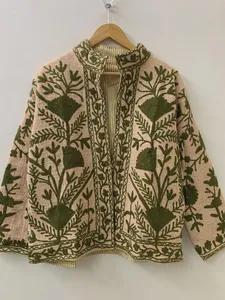 Chaqueta Texturizada de Algodón Premium Hecha a Mano para Mujer, Costuras Precisas, Ajuste Cómodo, Chaqueta Étnica para Otoño y Primavera - Product Image 4