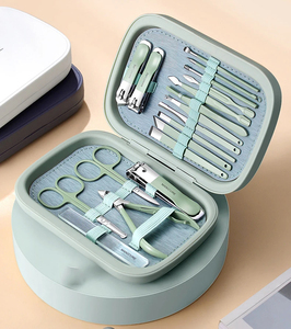 High Quality Professional Manicure Pedicure Kit Stainless Steel <b>Nail</b> Cutter Cuticle Clippers Lightweight Set - Product Image 6