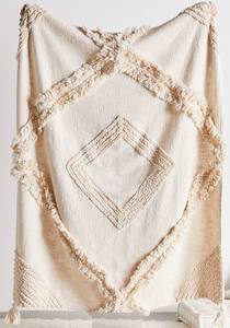 Manta de Algodón 100% con Borlas, Hecha a Mano, Estilo Boho, Decorativa y Texturizada para Sofá - Product Image 2