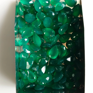 Ónix Verde Natural, Corte Pera de 9x6MM, Gema Suelta de la Mejor Calidad para Joyería, Gemas de Red Mountain - Product Image 4