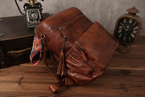 Popular Oem Service Waterproof Bags Outdoor Leather Laptop <b>Backpack</b> for Women Manufacturers <b>Cheap</b> price Leather <b>Backpack</b> Bags - Product Image 3