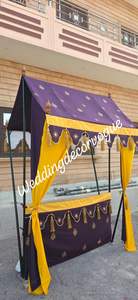 Carpa para Bodas al Aire Libre, Carpa Tipo Marquesina con Cortinas Decorativas, Carpa para Eventos y Fiestas con Estructura de Techo, Toldo para Jardín - Product Image 5