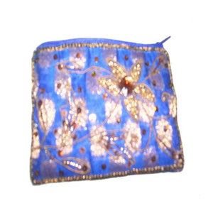Drawstring Embroidery <b>Coin</b> Purse Fancy Small <b>Coin</b> Pouch Vintage Floral Embroidered Pocket Wallet Mini Jewelry Storage <b>Bag</b> - Product Image 1