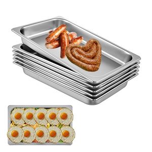 Bandeja de Acero para Alimentos, para Cocina Comercial, con Bandeja para Horno, para Hoteles - Product Image 1