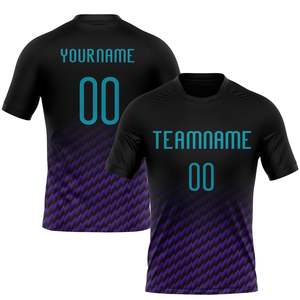 Conjunto de Camiseta y Pantalones Cortos de Voleibol Personalizados, 100% Poliéster, Sublimados, Diseño en Degradado Negro y Azul, Uniforme de Equipo de Alto Rendimiento, OEM - Product Image 2