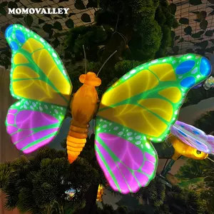 Momodvalley 64CM LED 나비 휴가 조명 크리스마스 할로윈 장식 조명 야외 장식 풍경