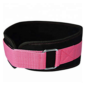 Cinturón de Neopreno Rojo Ajustable Work N Shine para Levantamiento de Pesas y Entrenamiento de Fuerza, Unisex, Transpirable, Antideslizante, con Cierre de Gancho y Bucle Personalizable - Product Image 4
