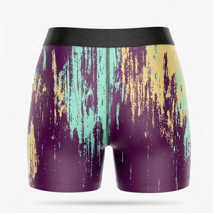 High Waist Printed <b>Mens</b> <b>Compression</b> <b>Shorts</b> Quick Dry Gym Fitness Running Training Sports Sublimation Wholesale Supply - Product Image 3