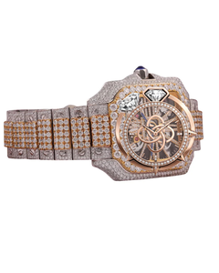 Montre de luxe pour homme en acier inoxydable de qualité supérieure avec diamants en moissanite - Product Image 2