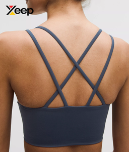 เสื้อชั้นในกีฬาโยคะคุณภาพสูงสำหรับผู้หญิง XEEP รุ่น XC-SB-112 แบบเรียบง่าย ระบายอากาศได้ดี สายปรับได้ แผ่นรองถอดออกได้ รองรับได้ดีเยี่ยม แห้งเร็ว - Product Image 4