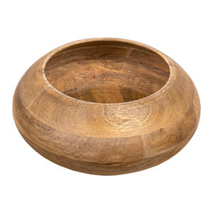 Lujo grande de madera de acacia hecho a mano ecológico artesanías de madera marrón moderno cuenco de lujo para servir mesa de cocina decoración del hogar para - Product Image 6