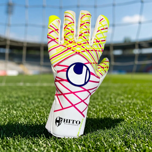 Goalkeeper <b>Gloves</b> <b>with</b> Breathable 4mm New Basic Latex Backhand Sillicon Inject Finger Negative Cut Latex Strap - Product Image 4
