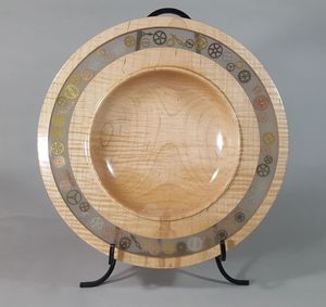 Plato de Madera con Diseño Único, Decorativo, para Comedor y Centro de Mesa, en Oferta - Product Image 1