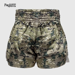 Pantalones Cortos Deportivos para Hombre, MMA, Kickboxing, Muay Thai, Poliéster/Algodón, Cintura Alta, Cierre con Cordón, Logotipo Frontal Personalizado - Product Image 5