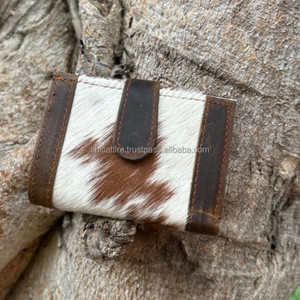Nouveaux vrais cheveux sur pochette en cuir de vachette Nouveau Design élégant Multi utilisations Western Offre Spéciale véritable cuir de vachette petits portefeuilles pour les femmes - Product Image 2
