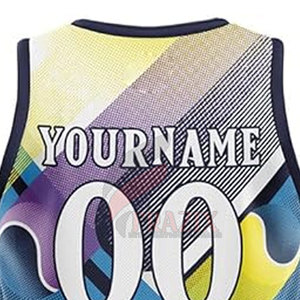 Camiseta Deportiva de Baloncesto Estilo Moderno, Transpirable, de Malla, con Logotipo del Equipo Personalizado, Nombre y Número Impresos, Uniforme de Entrenamiento - Product Image 4