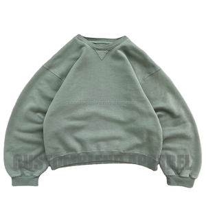 Sudaderas con capucha recortadas de gran tamaño de última moda para hombre, jersey de lana, Sudaderas con cuello redondo bordadas, venta al por mayor - Product Image 1