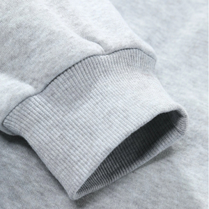<b>Men's</b> Crew Neck <b>Sweatshirt</b> Color Blocking Design Fit Casual Style Gray <b>White</b> Knitted Polyester Cotton Autumn Wear - Product Image 6