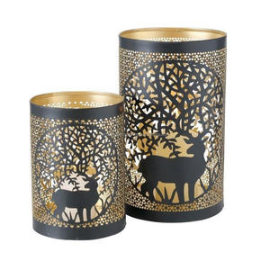 Decoración para el hogar, regalos, candelabro, farolillos, portavelas de Metal decorativo, juego de cilindros, Vintage con tarro de vidrio - Product Image 6