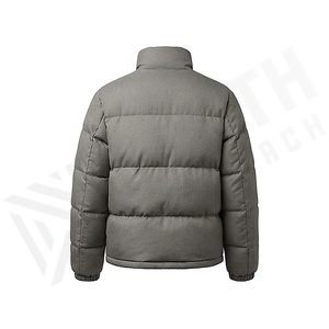 Quilted Jacket Women Winter Stand Collar Full Sleeve Polyester Filling Solid Color Zipper Closure Regular Length - Product Image 2