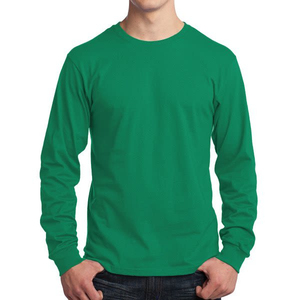 T-shirt décontracté à manches longues personnalisé pour hommes et femmes, 220g, mélange de polyester, anti-plis, séchage rapide et respirant - Product Image 5
