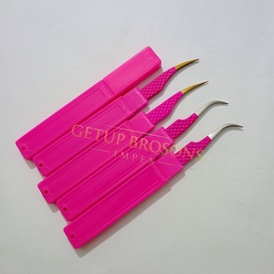 ชุดแหนบต่อขนตาปลายเรียบป้องกันไฟฟ้าสถิตย์ สีชมพู สแตนเลสคุณภาพสูง GETUP BROSONS IMPEX พร้อมโลโก้สั่งทำ - Product Image 5