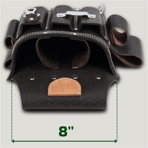 High Quality Best Selling OEM Customizable Waterproof Lightweight Professional Heavy Duty Genuine Leather Waist Tool Bag 12L - Product Image 3