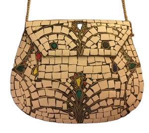 Sacs à main pour femmes en métal mosaïque faits à la main modernes avec des motifs personnalisables - Product Image 3