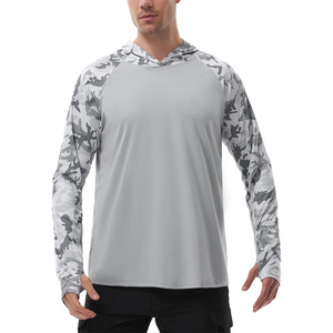 Ropa de Pesca Casual con Capucha, Logotipo Personalizado, Transpirable, para Hombre, Manga Larga, Protección UV, Fabricante Pakistaní, Exportación OEM - Product Image 1