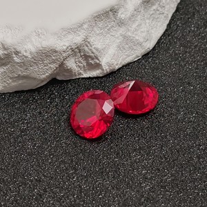 Rubis naturel rond facetté, taille brillante, pierre précieuse rouge en vrac, plusieurs tailles, pour la fabrication de bijoux, vente en gros - Product Image 3