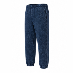 Pantalones Acid Wash, Pantalones de Algodón Lavado Vintage Personalizados, Corte Holgado, Estilo Urbano, Joggers Casuales Unisex, Fabricante de Ropa al Por Mayor - Product Image 4