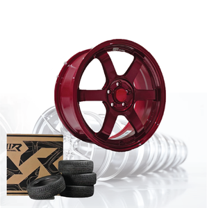 Jantes de voiture en alliage d'aluminium 3R CANDY RED JDM VOLK 17 pouces 5 trous 100 04115-V40 - Product Image 5