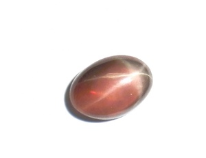 Zafiro Estrella Morado Transparente Ovalado de 4x6 mm, 0.5 Quilates, Cabujón Pulido Creado en Laboratorio con Efecto de Estrella de 6 Puntas para Joyería - Product Image 2