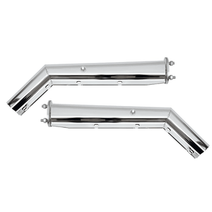 Support de fixation métallique robuste à ressort, chromé, pour garde-boue réfléchissant, avec espacement des boulons coudés de 2,5 po et longueur de 30 po, pour semi-remorque - Product Image 1