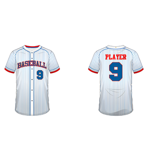 Maillots de baseball personnalisés imprimés, à coupe courte, anti-humidité, pour équipes, vente en gros, fournisseur OEM, fabricant, pour adultes - Product Image 3