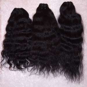 Cabello Indio Virgen Directo de Fábrica, Paquetes de Cabello Humano 100% Natural, Doble Trama a Máquina, Mejor Calidad, Precio al por Mayor, Todos los Colores, Se Puede Teñir - Product Image 1