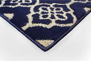 Tapis d'entrée personnalisé écologique noir et blanc tissé géométrique, décoration moderne, réversible, facile d'entretien, tapis de bienvenue - Product Image 4