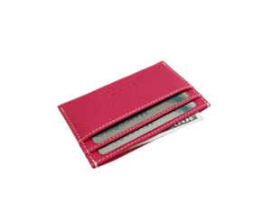 [แนะนำเป็นอย่างยิ่ง] กระเป๋าสตางค์ใส่บัตรหนังแท้ Castello จากอิตาลี ดีไซน์บางเฉียบ โลโก้ปั๊มนูน  สำหรับทั้งชายและหญิง ซับในโพลีเอสเตอร์ ช่องใส่ของหลากหลาย - Product Image 4