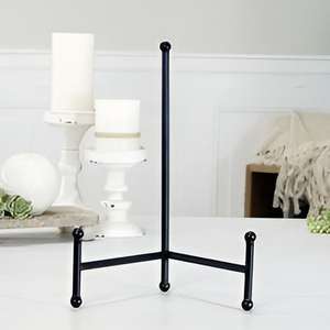 Chevalet de présentation en métal fait main, design vintage, support pour cadre photo, assiette et livre, best-seller - Product Image 4