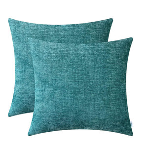 Fundas de Almohada Cuadradas Teñidas de Alta Calidad, Ecológicas, de Poliéster y Algodón, Superficie Suave, Tamaños Completos para Uso en Hogar, Hotel y Habitaciones - Product Image 1