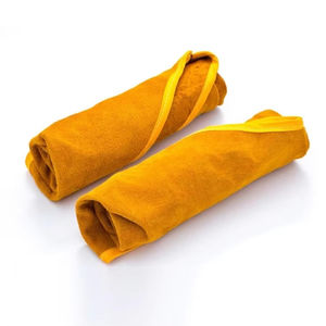 Manchons de soudage en cuir de vachette résistant à la chaleur et aux étincelles, durables, antidérapants, personnalisables pour les bras de soudeurs - Product Image 1