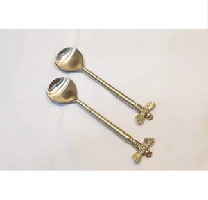 High End Mirror Polished Salad <b>Server</b> Set Cooking Tools Serve ware Stainless Steel Salad Spoon Set Silverware Cutlery Utensils - Product Image 3