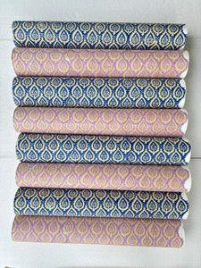 Hand Block Printed Cotton Paper Rolls for Gift Wrapping Craft Packaging <b>Scrapbooking</b> and Decorative Paper Projects - Product Image 5