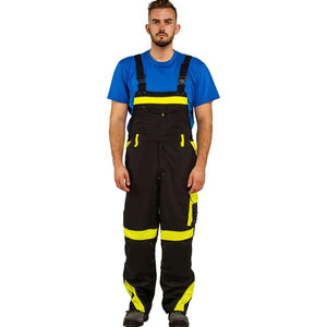 Pantalones de Trabajo para Hombre, Overol con Tirantes, Pantalones Multibolsillos, Overol Protector, Uniformes de Seguridad de Algodón - Product Image 1