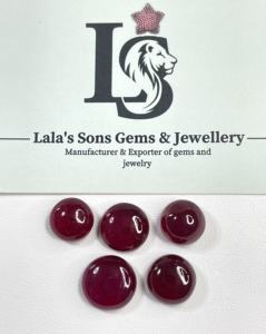 Rubí Natural de Alta Calidad, 100% Natural, Color Rojo Rosado, 49.55 Quilates, Gema Suelta Redonda Tratada con Calor para Joyería - Product Image 6