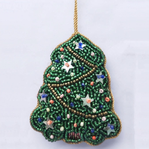 Quiero un Hipopótamo para Navidad, Adorno de Santa Claus con Cuentas, Decoración de Árbol de Navidad con Hipopótamo, Regalo Navideño Hecho a Mano, Arte de Boutique - Product Image 6