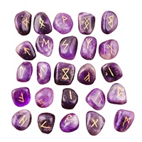Juego de 25 piezas más vendido, cristales de ágata azul Natural, piedra curativa, guijarros para grabado de runas, vendedor superior, artesanía religiosa